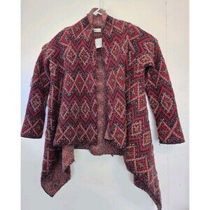 Anthropologie Sweater Womens XS Wool Alpaca Aztec Cardigan Sleeping On Snow